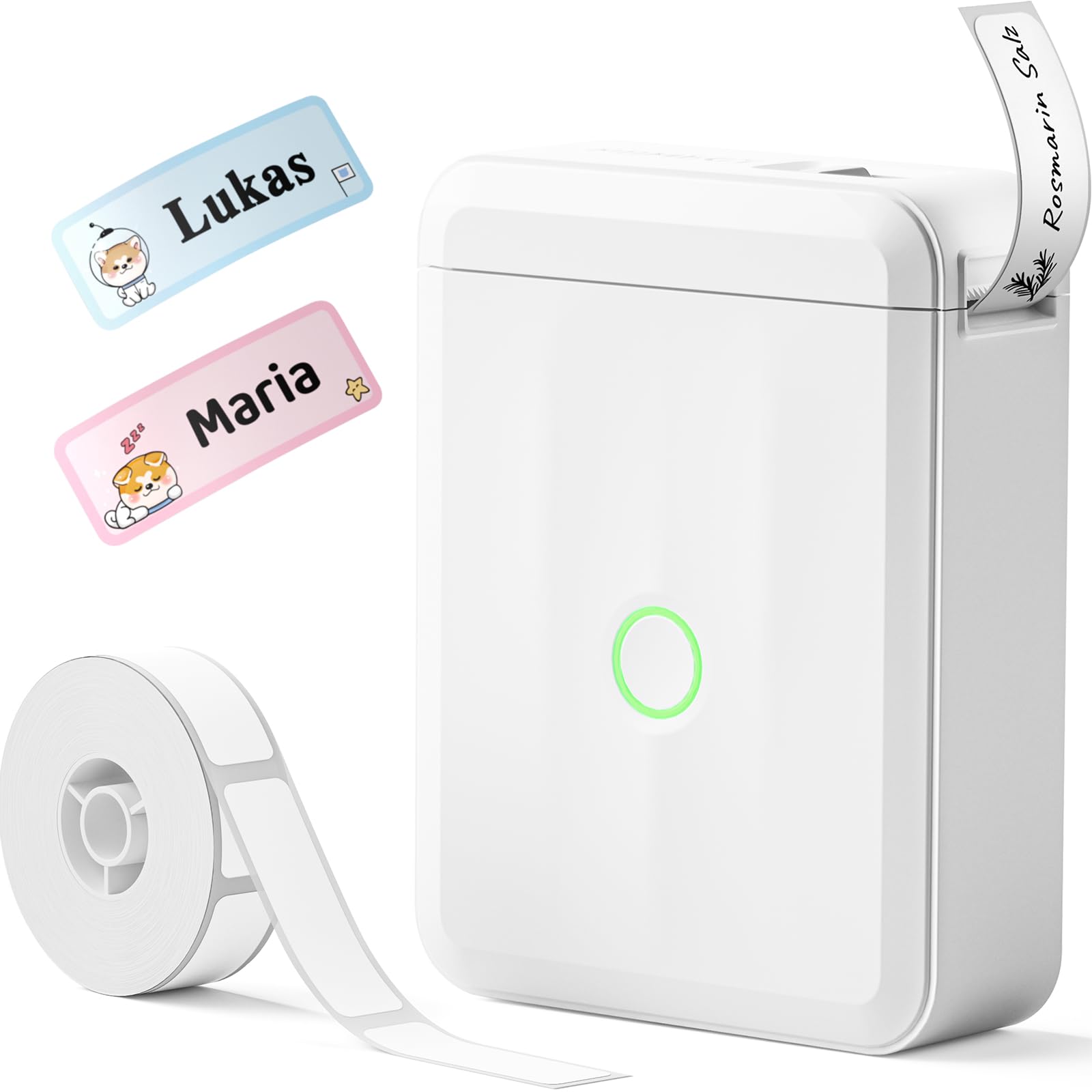 NIIMBOT Namensaufkleber Etikettendrucker, D110 Bluetooth Etikettiergerät