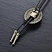 MASOP 3D Red Art Deco Stone Gentlemen Vintage Gold Tone Filigree Bolo Tie