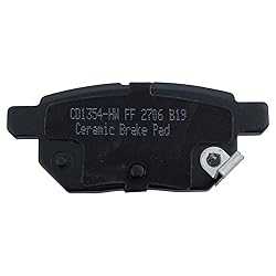 TRQ Rear Posi Ceramic Brake Pad Kit Set for