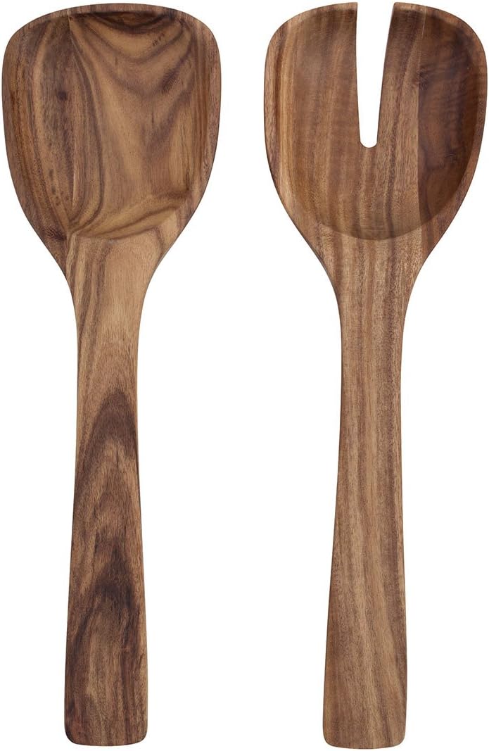 Villeroy und Boch - Artesano Original Salatbesteck, 2 tlg., natürliches Design als Lebensstil, Akazienholz, braun