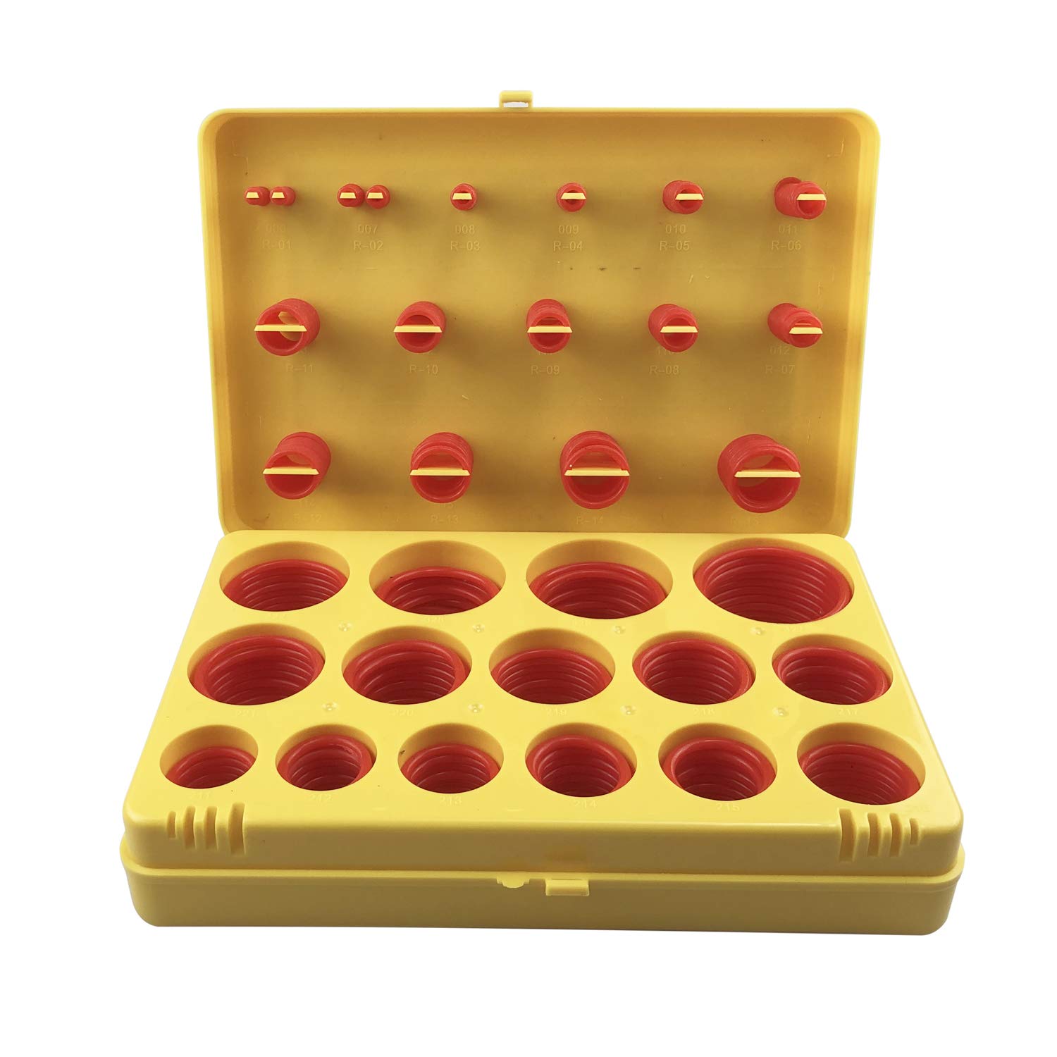 Silicone O-Rings Kit,382 Pieces O Ring Assortment,Silione 70 Shore Washers,Set of 30 Metric P&G Sizes,for Pump,Home Appliances,Preservation of Daily Articles(Metric)