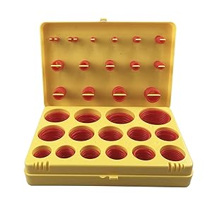 Silicone O-Rings Kit,382 Pieces O Ring Assortment,Silione 70 Shore Washers,Set of 30 Metric P&G Sizes,for Pump,Home Appliances,Preservation of Daily Articles(Metric)