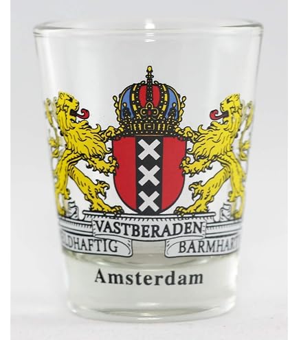 Kopenhagen Souvenir Schnapsglas – Mit Flagge & Wappen, 44,4 Ml, 5,7 Cm Hoch