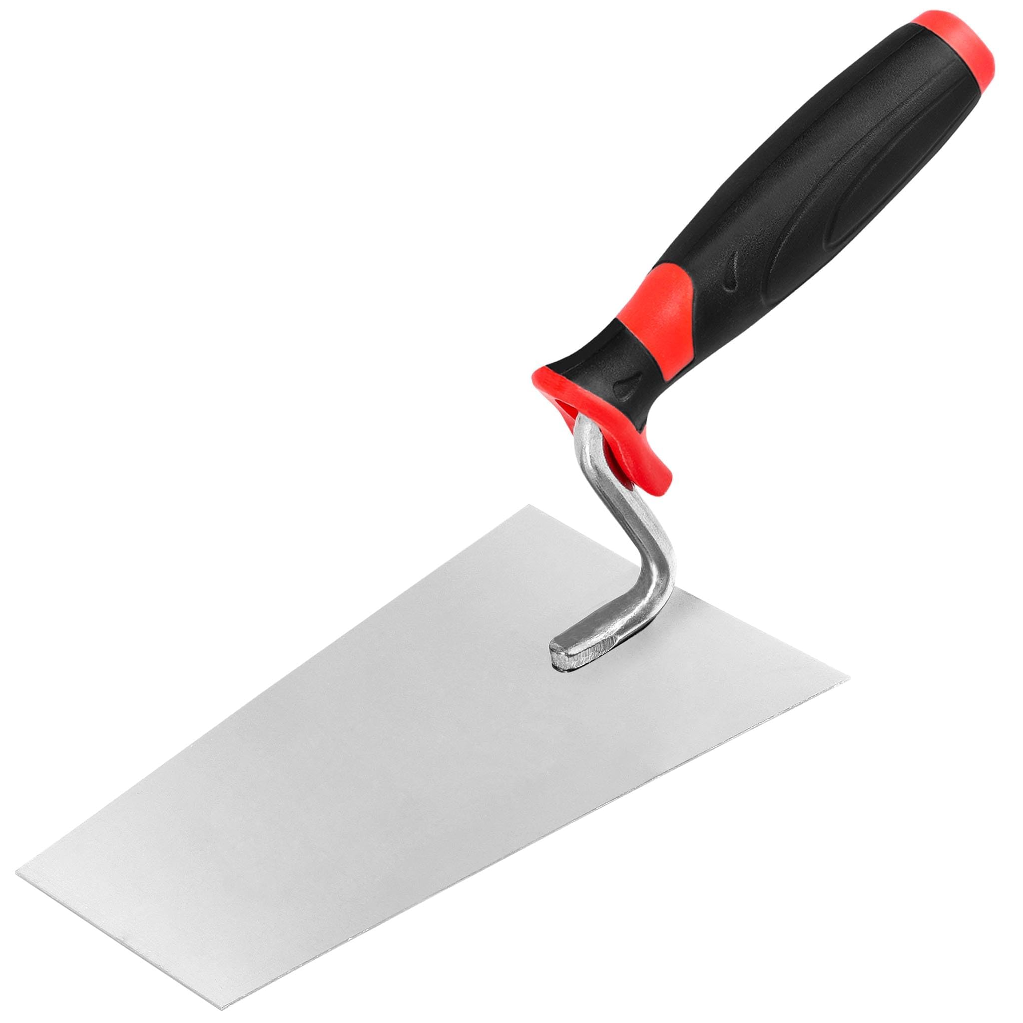 KOTARBAU Stainless Steel Trapezoidal Trowel, 160 mm x 70 mm, Masonry Trowel with Rubber Handle, Essential for Masonry Work