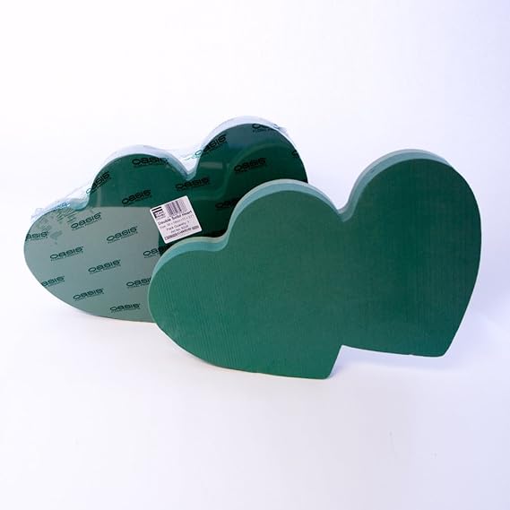 Oasis Floral Foam Double Solid Heart Frame Amazon.co.uk Kitchen & Home