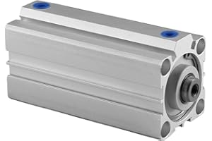 Othmro SDA40 x 100 Sealing Thin Air Cylinder Pneumatic Air Cylinders, 40mm/1.57inch Bore 100mm/3.94inch Stroke Aluminium Alloy Pneumatic Components for Pneumatic and Hydraulic Systems 1pcs