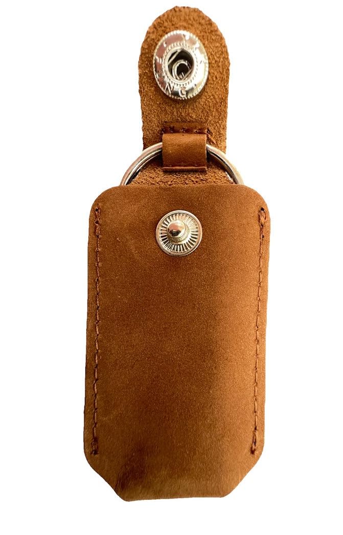 TUFF LUV Premium Leather Case with Pocket Clip & Keyring [Compatible With Leatherman Micra/Squirt Multi-Tools]