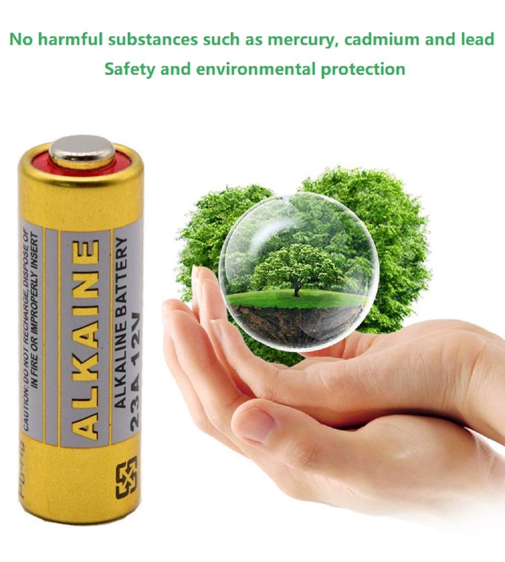 Cotchear A23 12V Alkaline Battery 23A 12 Volt A23 E23A MN21 Replacement Batteries 0% Hg (5Pcs)