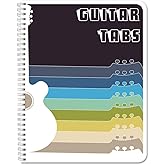 BookFactory Guitar Tablature Notebook/Guitar Music Tabs Journal - 120 Pages, Wire-O, 8 1/2 x 11 Tablature Format (Made in USA)