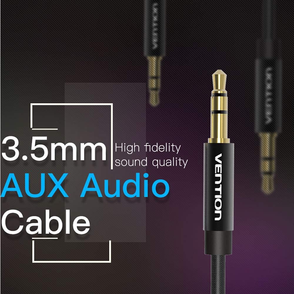 VENTION Aux cable 3.5mm Audio Cable 3.5 mm Jack Male to Male Stereo Aux Cable for Car Stereos Smartphone, Speaker, Headphone etc (0.5m) - Image 5