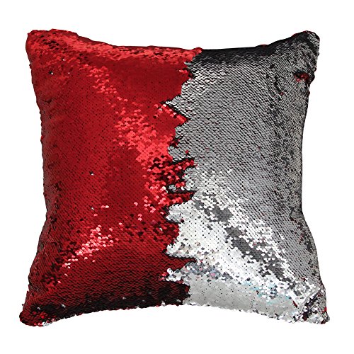 Mermaid Pillow Case, Play Tailor Magic Reversible Sequin Pillow Cover Throw Cushion Case 16 Home & Kitchen, Bedding, Decorative Pillows, Inserts & Covers, Pillow Covers