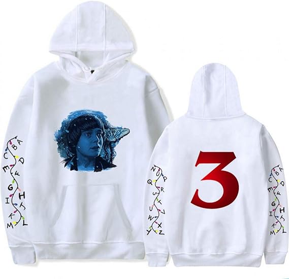 stranger things hoodie pink