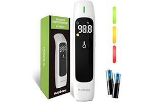 HUBDIC HubiBaby FSA HSA Eligible No-Touch Infrared Thermometer for Adults, Accurate Digital Forehead Thermometer, Large LED Display, Fever Alarm, 2 in 1 Forehead & Object Thermometer