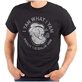 Popeye Sailor Man Quote What I Yam Graphic T Shirt Men or Women