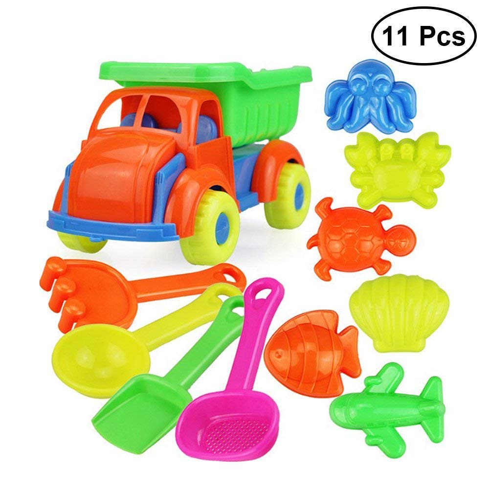 メール便無料 子供 ポリマー ビーチ B07jcnsrht 11ピース おもちゃセット ゲーム ビーチ 子供用 砂遊び お風呂 プラスチック おもちゃ 屋内遊具 Quickqatar Com