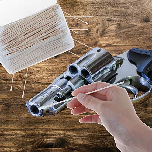 400 Packs Cotton Swabs Gun Cleaning Swabs 6 Inch Wooden Long Makeup Cotton Swabs Single Tip Cleaning Swabs Firearm Cleaning with Storage Case for Jewelry Ear Cleanings - Thumbnail 4