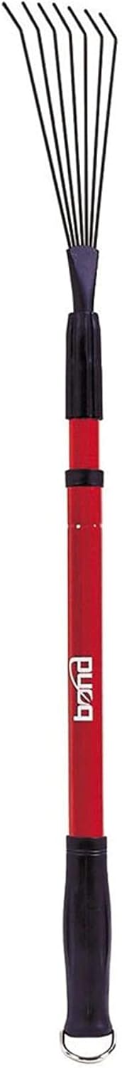 Bond Manufacturing 720698830658 Bond LH013 Fan Rake with Telescopic Handle & Non-Slip Grip, Red : Small Rake : Garden & Outdoor