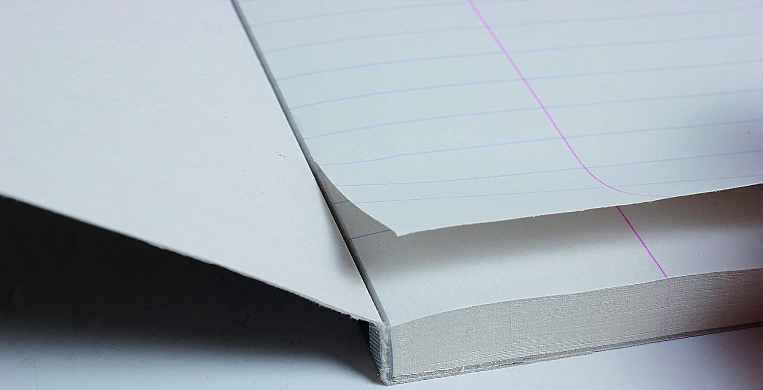 Clairefontaine 5814C, One Light Grey Perforated Glued Course Pad, A4 21x29,7 cm, 200 Lined Pages with Margin - Image 3