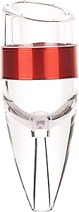 Wine Aerator Pourer Quick Food grade silicon Aerating Stylish Stainless steel Red Wine Decanter Aerator with Stand