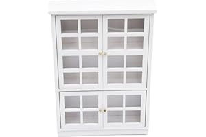 SXFSE Dollhouse Decoration Accessories,1:12 Dollhouse Furniture Miniature Bookshelf Cabinet Living Room Kid Pretend Toy