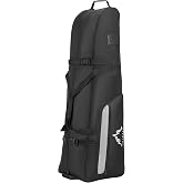 Himal Outdoors Soft-Sided Golf Travel Bag with Wheels, 600D Oxford Fabric | Easier airline travel with rolling wheels, durable heavy duty oxford and fit for most golf cart bags and stand bags.