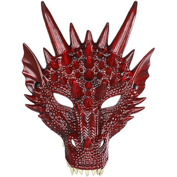Amazon.com: Himine Cosplay Mask Dragon's Head Mask for Festival
