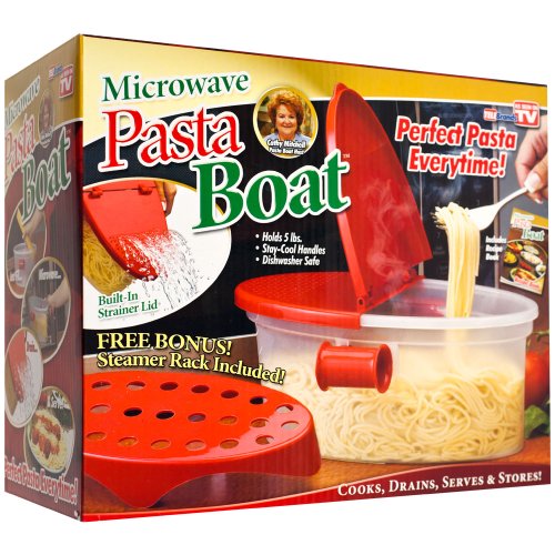 Time Roaming Versatile Microwave Pasta Boat, Sturdy Food Grade Heat