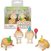 Archie McPhee Mini Party Frog Vinyl Novelty Toy Set of 4