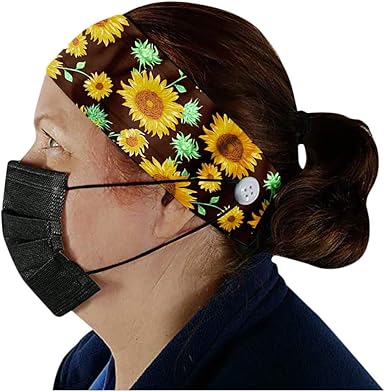 sunflower print headband