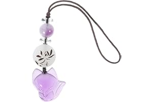 CATIEBYE Cute Amethyst Fox Phone Charm Strap Small Pendant Decoration for Phone Keys Purse Backpack Versatile
