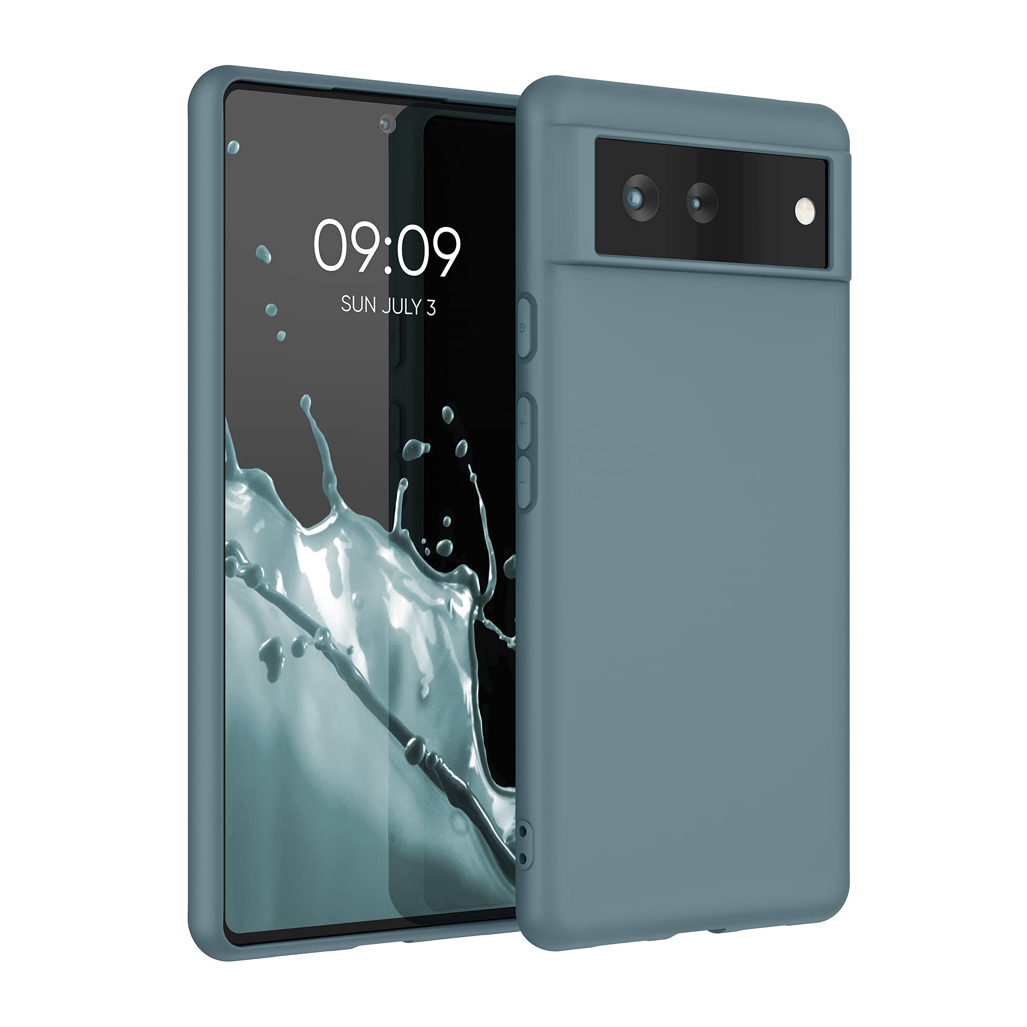 kwmobile Case for Google Pixel 6 Case - Soft Cover - Shockproof TPU Material - Wireless Charging - Arctic Night โ image 1