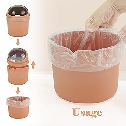 UOIXPUHUO Mini Trash Can with Flip Lid, Cute