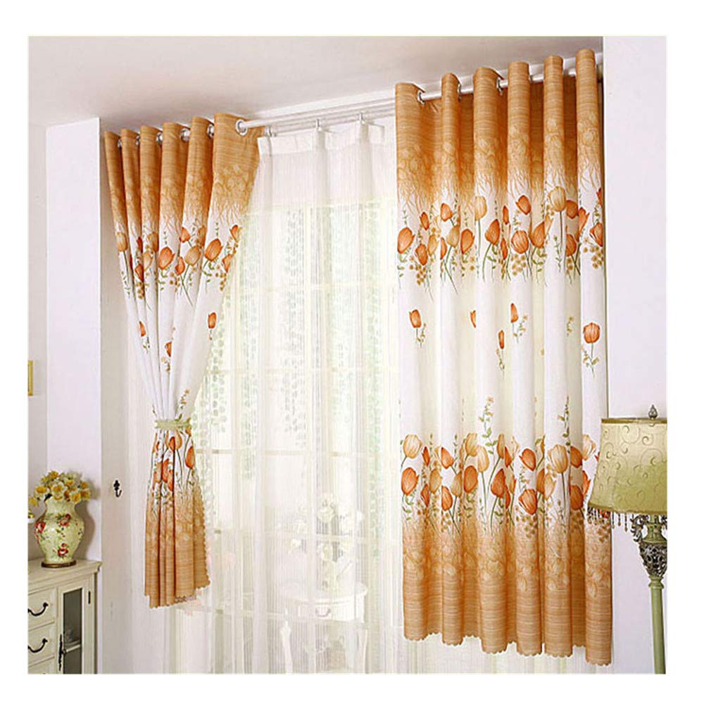 Amazon Com Tulip Flower Tulle Drape Fabric Valance Curtains