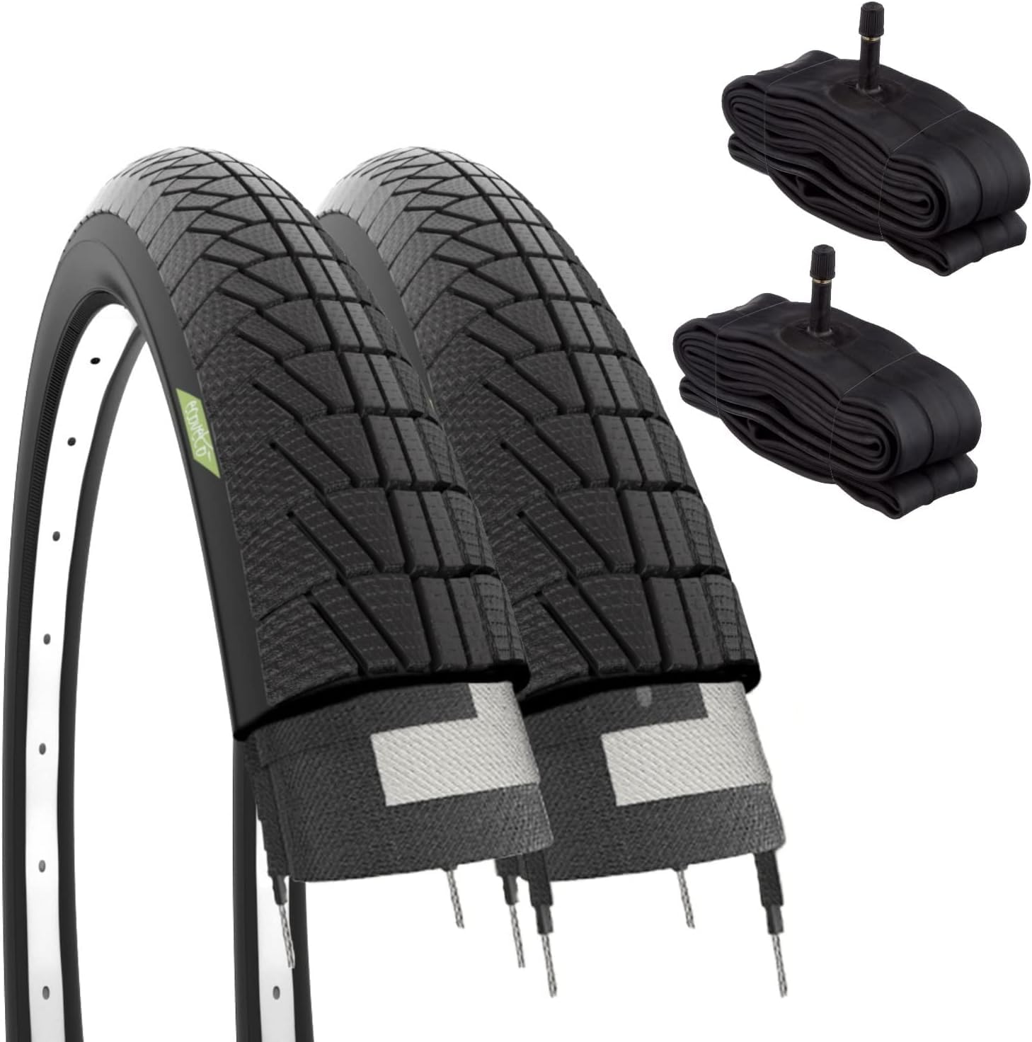 SET OF 2 CHILDRENS CITY BIKE TYRES AND INNER TUBES 14 x 1.75 (47-254)