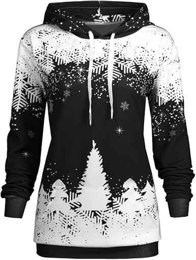 Christmas hoodies ladies Clearance