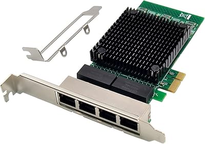Gathukila 4 Port Gigabit Server Network Card PCI-E X1 82571GB RJ45