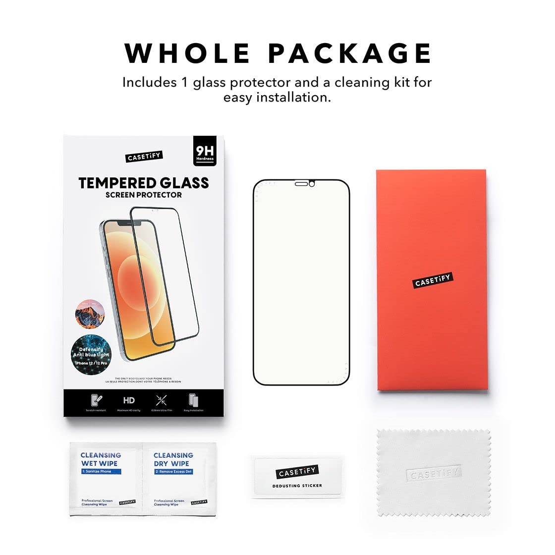 CASETiFY スクリーンプロテクター iPhone 13 Pro Max用 アンチブルーライト強化ガラス