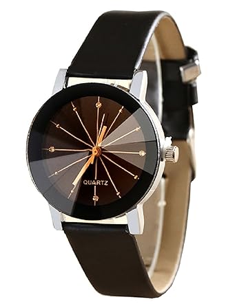Analogue Black Dial Crystal Glass Womens Watch -W24