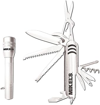 kit navaja tipo suiza con lampara 15 en 1