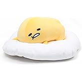 GUND Gudetama The Lazy Egg Laying Down Plush, Sanrio Plush, Kawaii Stuffed Animal, White/Yellow, 17”