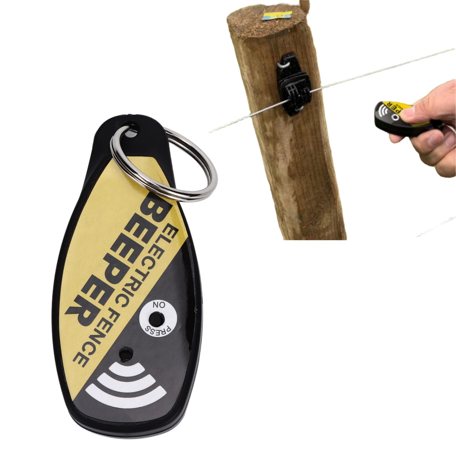 WGFOIP Electric Fence Voltage Tester, Portable Fence Fault Finder with Switch Button and Loud Alarm for Livestock Fence Detection