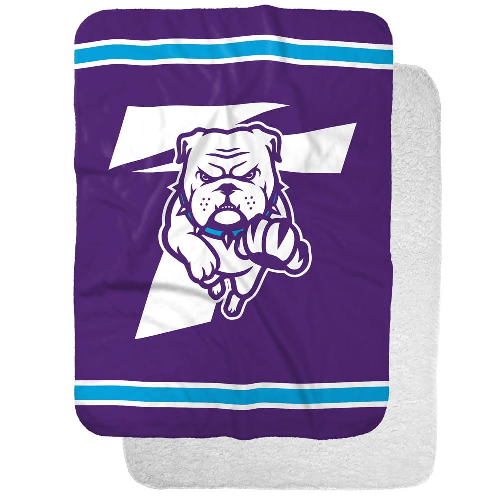 Truman Bulldogs Primary Logo Stripes Sherpa