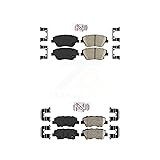 AmeriBRAKES Front Rear Ceramic Disc Brake Pads Kit