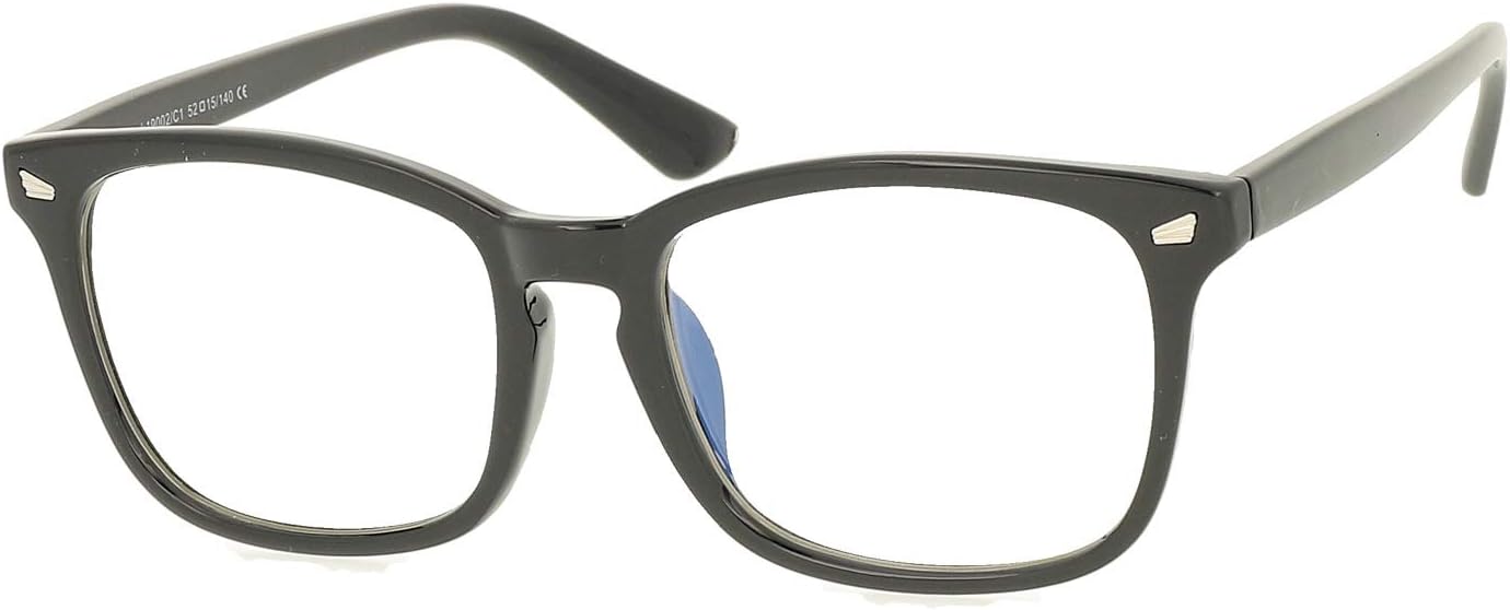 Blue Light Blocking Computer Gaming Glasses Anti Glare UV Protection Rectangle Eyeglasses By Magic Jing for Men and Women