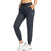 G Gradual Women's Joggers Pants with Zipper Pockets High Waisted Athletic Tapered Sweatpants for Women Workout Lounge