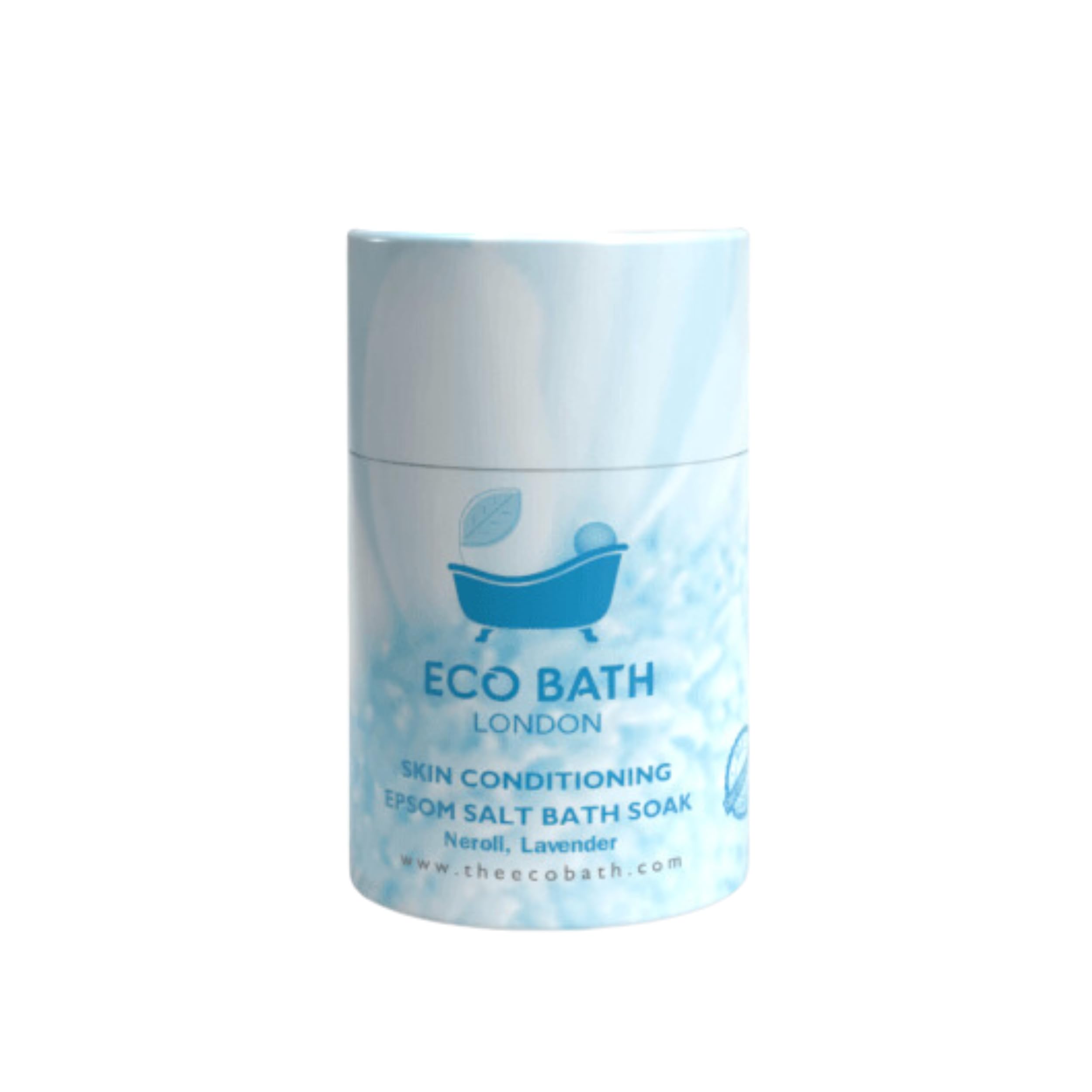 Eco Bath London Skin Conditioning Epsom Salt Bath Soak - Tube 250g, Magnesium Bath Salts Infused with Neroli and Lavender Essential Oils, Epsom Bath Salts for Skin Care and Relaxation