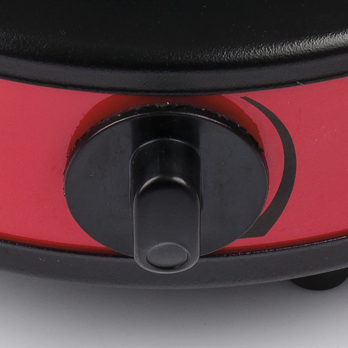 G3 Ferrari G10157 Tragbare elektrische Kochplatte, 500 W, Temperaturregelung, Gusseisenplatte 11 cm, Betriebsanzeige, Ideal für Camping, Rot. 2