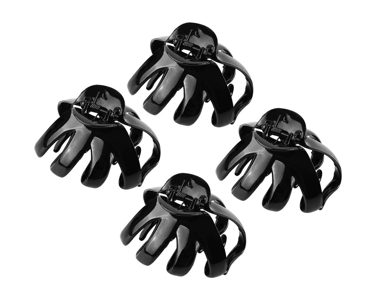 SCSpecial Large Octopus Clips 4 Pieces Octopus Jaw Hair Claw Clips for Thick Hair Spider Claw Hair Clip for Hair Accessories