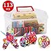 Banne Magnetic Blocks,113PCS Magnetic Building Blocks Tiles Educational Toy Set with Instruction Booklet and Storage Box for Kids 3 Year Old and Up