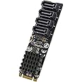 IO CREST 4 Port RAID SATA III 6Gbp/s to M.2 B+M Key Adapter PCI-e 3.0 x2 bandwith SY-ADA40172